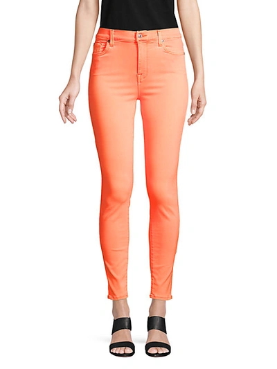 Shop 7 For All Mankind High-rise Ankle Skinny Jeans
