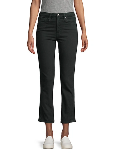 Shop Ag High-rise Straight Cropped Jeans