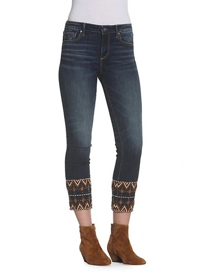 Shop Driftwood Colette Cropped Embellished Jeans