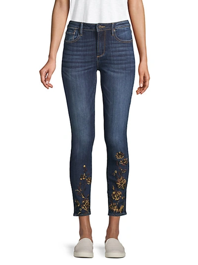 Shop Driftwood Embroidered Floral Jeans