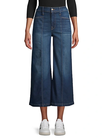 Shop Frame Wide-leg Cropped Jeans