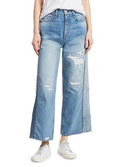 Shop Rag & Bone Side-zip Haru Wide-leg Crop Jeans