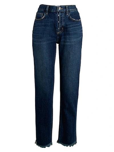 Shop Current Elliott High-waist Straight Jeans