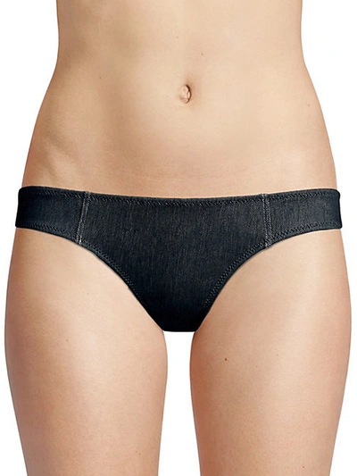 Shop Solid & Striped The Isabella Low-rise Denim Bikini Bottom