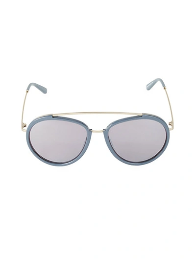 Shop Smoke X Mirrors Viva 55mm Browline Aviator Sunglasses