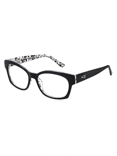 Shop Aqs Mia 51mm Square Optical Glasses