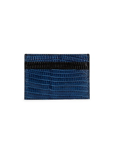 Shop Versace Tejus Embossed Leather Card Holder