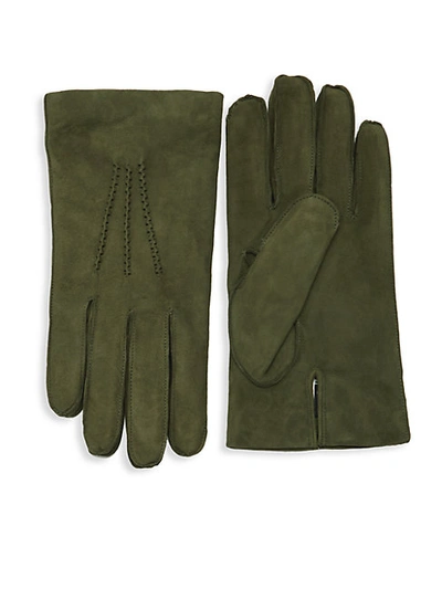 Shop Saks Fifth Avenue Classic Suede Gloves