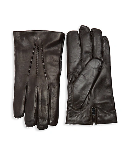 Shop Saks Fifth Avenue Touch Tech Leather Gloves
