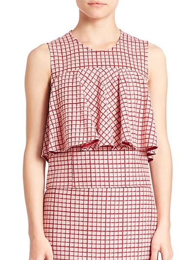 Shop Prose & Poetry Popover Checked Top
