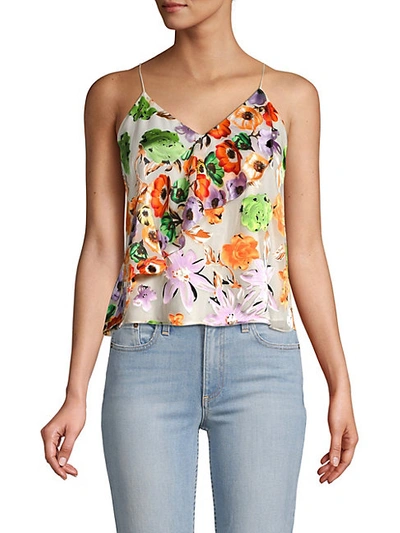 Shop Alice And Olivia Lavonia Floral Cascading Ruffle Camisole