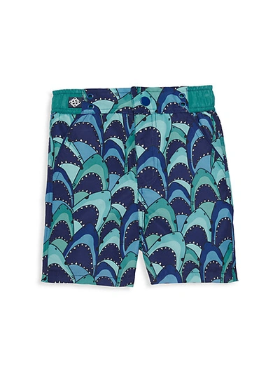 Shop Andy & Evan Little Boy's Shark-print Swim Trunks