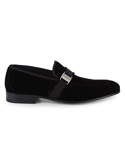 Shop Ferragamo Danny 2 Velvet Loafers