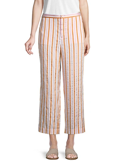 Shop Frame Striped Wide-leg Pants
