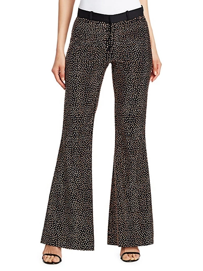 Shop Each X Other Metallic Stud Wool Flare Trousers