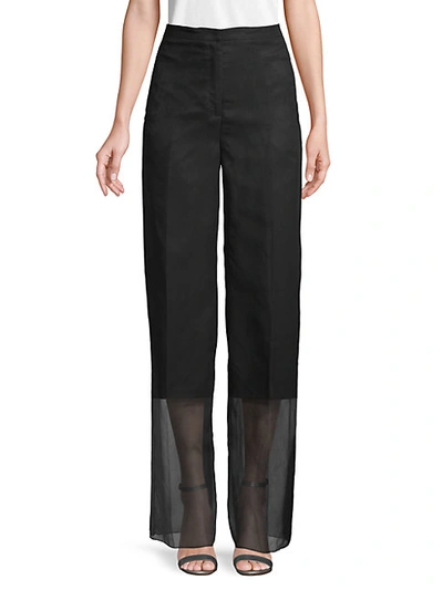 Shop Akris Wide-leg Silk Pants