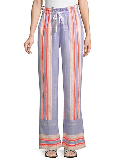 Shop Lemlem Fiesta Striped Drawstring Pants