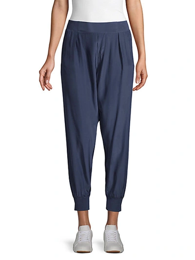 Shop Atm Anthony Thomas Melillo Front-pleated Silk Pants