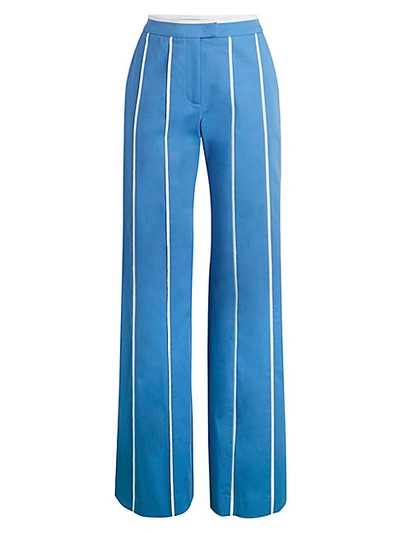 Shop Derek Lam Striped Wide-leg Pants