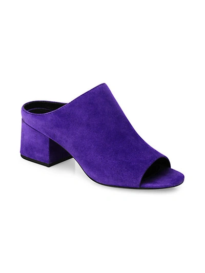 3.1 PHILLIP LIM CUBE SUEDE BLOCK HEEL MULES 0400096684920
