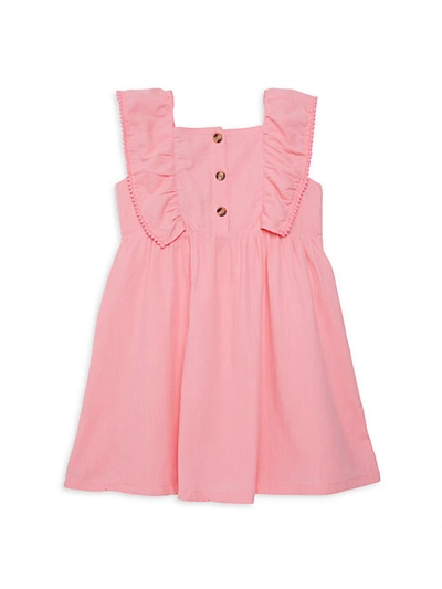 Shop Andy & Evan Little Girl's & Girl's Flutter-sleeve Cotton Dress