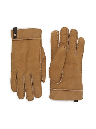 Shop Ugg Tenney Shearling & Suede Gloves
