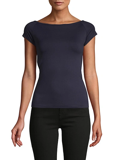 Shop Helmut Lang Boatneck Top