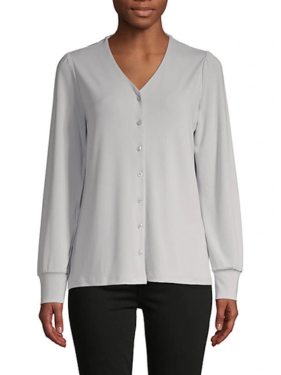 Shop T Tahari Puffed-sleeve Top