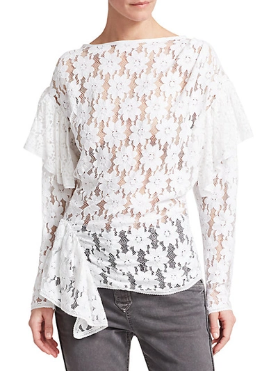 Shop Isabel Marant Vinny Sheer Lace Top