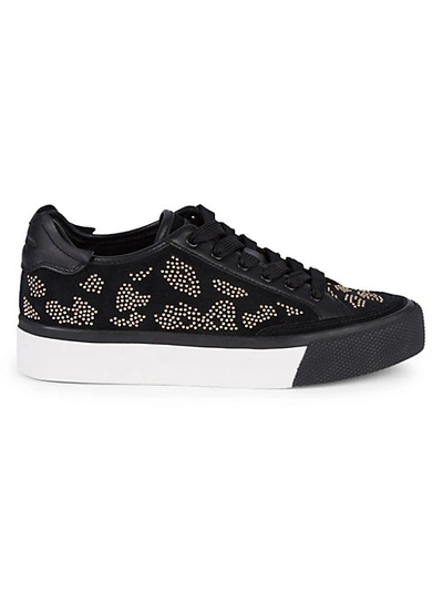 Shop Rag & Bone Studded Suede & Leather Platform Sneakers