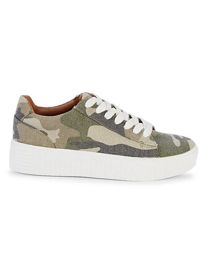 STEVE MADDEN OLETA CAMO PLATFORM SNEAKERS 0400012264812