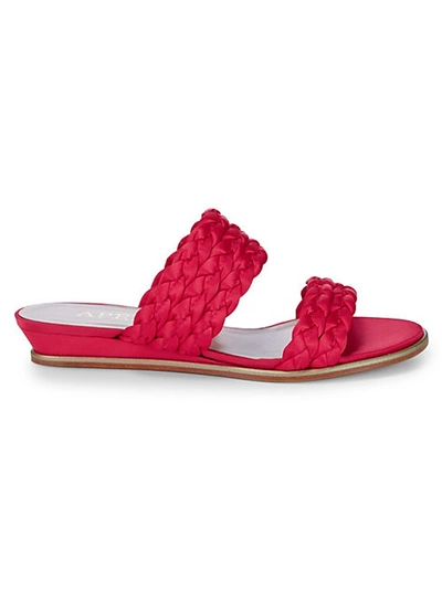 Shop Aperlai Braided Wedge Slides