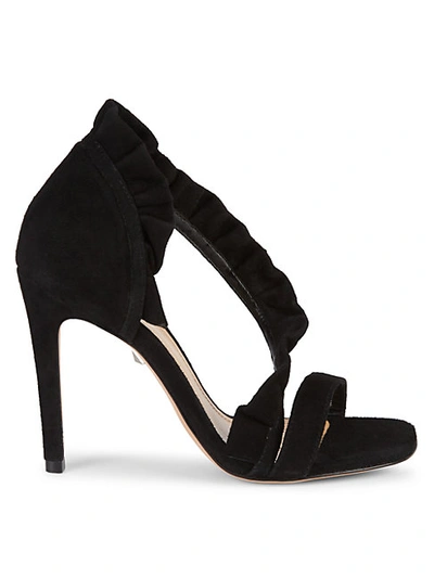 Shop Schutz Aime Suede Leather D'orsay High-heel Sandals