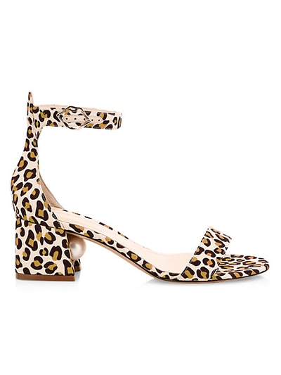 Shop Nicholas Kirkwood Miri Faux Pearl Leopard-print Sandals