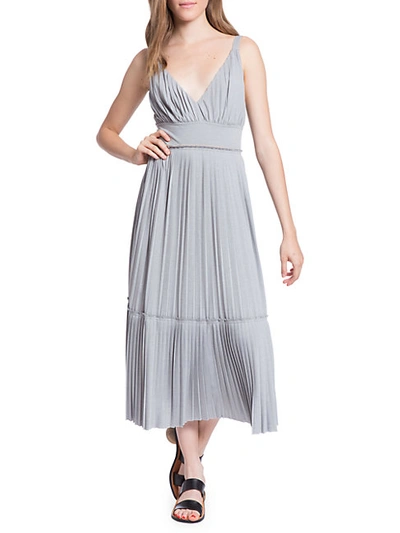 Shop Tracy Reese Plisse Pleated Jersey Midi Dress