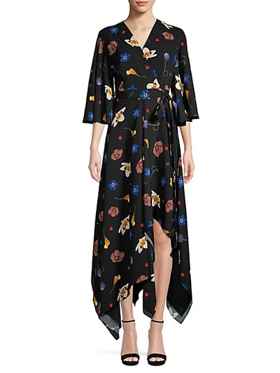 Shop Solace London Darlina Asymmetric Floral Dress