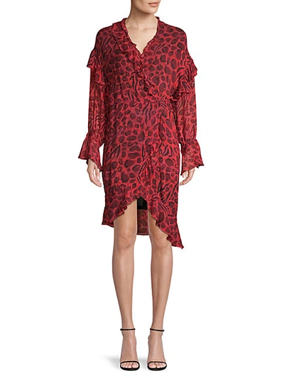 Shop Iro Linger Print Wrap Dress