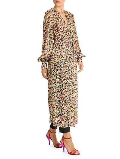 Shop Attico Spotted Print Cher Robe Dress