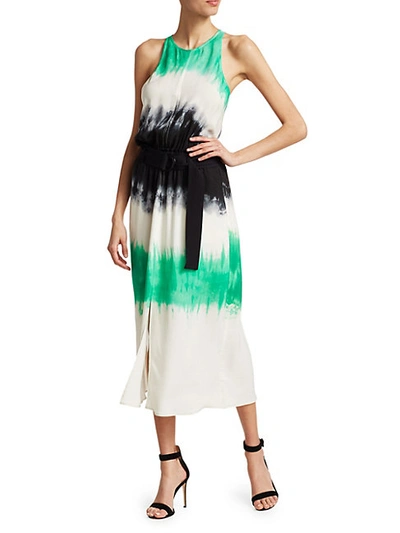 Shop A.l.c Tallulah Tie-dye Silk Maxi Dress