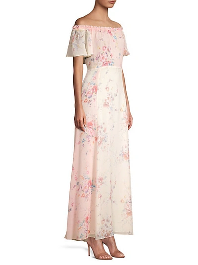 Shop Loveshackfancy Evelyn Floral Silk Maxi Dress