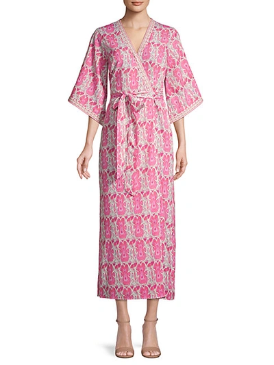 Shop Alexia Admor Printed Kimono Maxi Wrap Dress