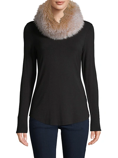 Shop Saks Fifth Avenue Fox Fur Convertible Headband-scarf