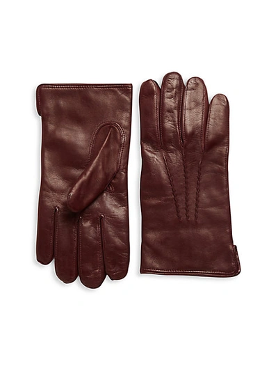 Shop Saks Fifth Avenue Slip-on Leather Gloves