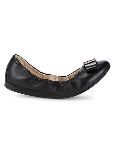 Shop Cole Haan Emory Bow Leather Ballet Flats