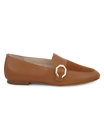 Shop Cole Haan Teresa Leather & Suede Panel Loafers