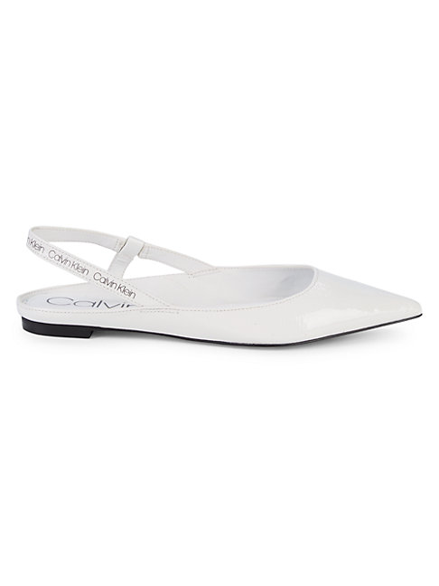 calvin klein patent leather flats