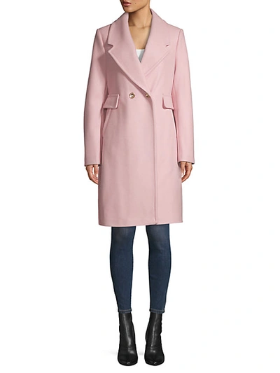 Shop Karl Lagerfeld Double Breasted Coat