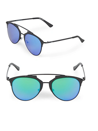 Shop Aqs Mirrored 52mm Aviator Sunglasses