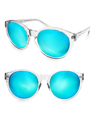 Shop Aqs 60mm Daisy Round Sunglasses