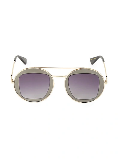 Shop Gucci 47mm Round Sunglasses